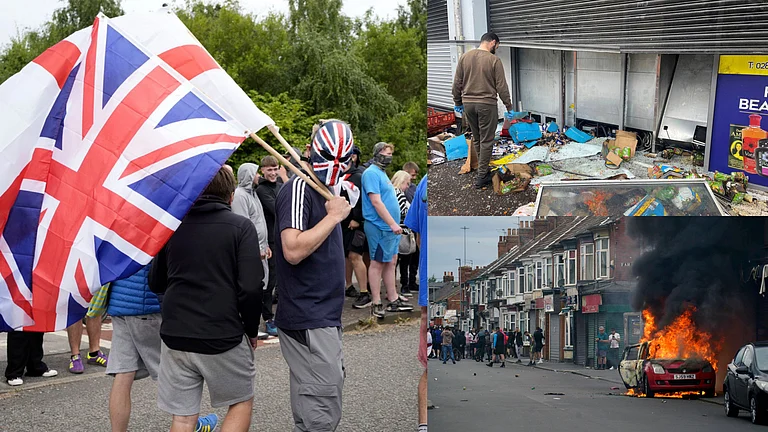 UK Riots: Hotels Attacked Amid Outrage Over Southport Stabbings, Starmer Calls Out 'Far-Right Thuggery' - | Photo: AP
